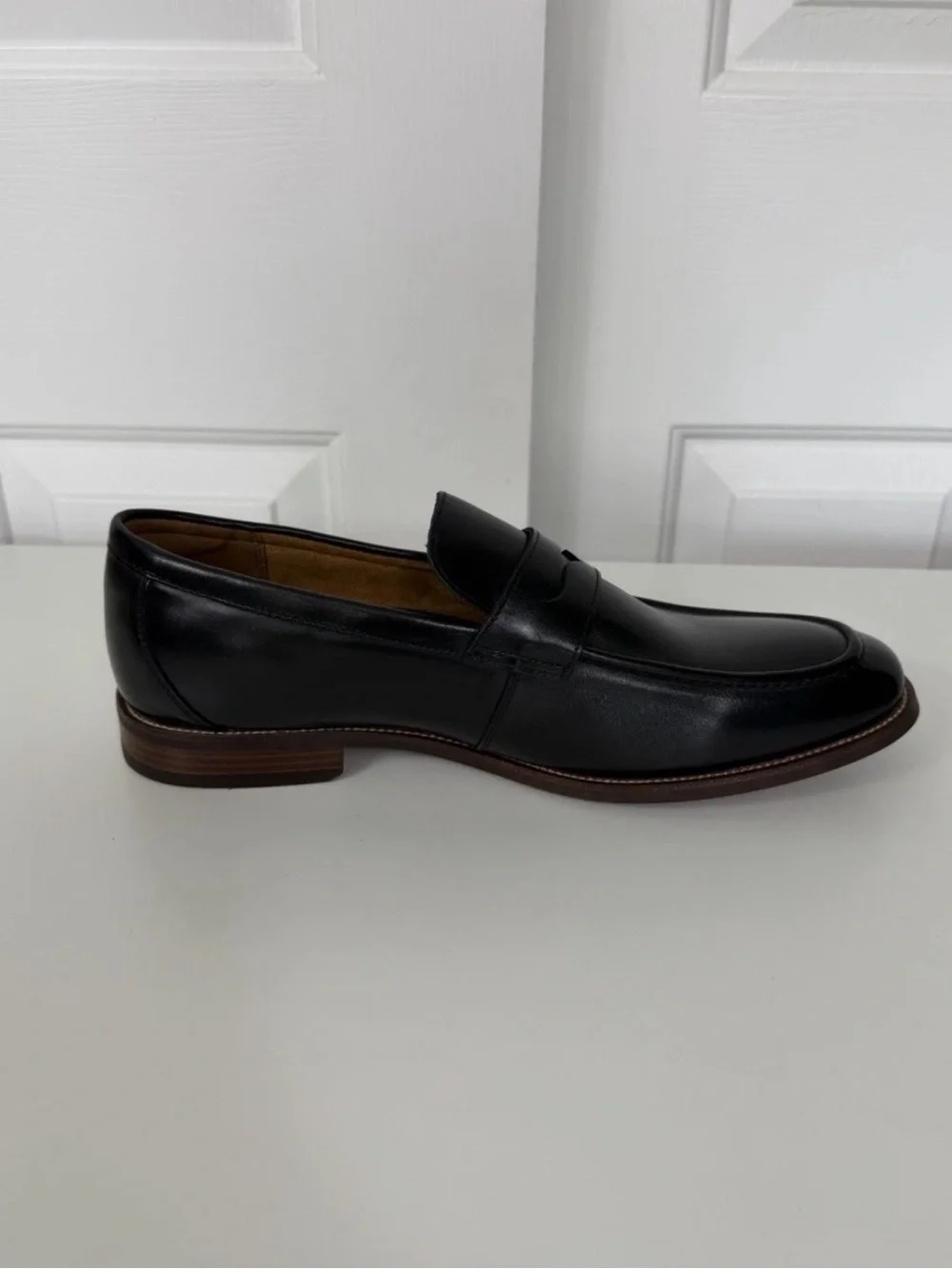 Florsheim Black Moc Toe Rucci Penny Loafer Men's Size 11W